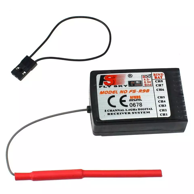 FlySky FS-R9B 8Ch 2.4Ghz RC Receiver for i6 i10 T6 CT6B TH9X Transmitter