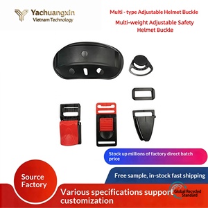 Hebilla Triple de Plástico de 52 mm de Largo con Tirador Rojo para Correas de Bolsas, Diseño Ligero y Fácil de Usar - Product Image 4