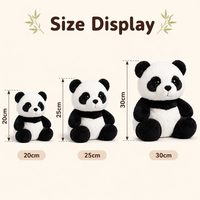 Peluche Panda Assis Personnalisé, Adorable Ours en Peluche Dessin Animé, Doux et Moelleux, Idéal Cadeau de Fêtes et Décoration Maison, Faible MOQ, OEM ODM