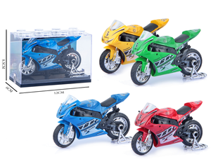 3 colores mezclados Shantou chenghai fábrica de Juguetes Artículos de tendencia coche fundido a presión deslizante motocicleta juguete fundido a presión coche de juguete para niños - Product Image 1