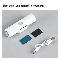 Veilleuse LED sans fil RGB rechargeable par USB, lumière d'ambiance intérieure intelligente sans fil avec capteur de mouvement mural, détection haut-bas, magnétique, décorative en plastique