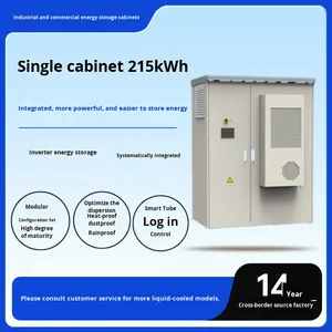 ตู้เก็บพลังงาน 100KWH 215KWH แบตเตอรี่ลิเธียมไอรอนฟอสเฟต ตู้ ESS 50KW 100KW พร้อมอินเวอร์เตอร์ PCS ในตัว - Product Image 3