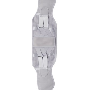 Wide Board Lumbar Support Adjustable Velcro Closure Waist <b>Brace</b> For <b>Back</b> Pain Relief Gray - Product Image 2