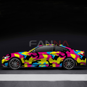 MC00106 1.52*30M Self <strong>Adhesive</strong> Auto Wrapping Camo Film Car Body PVC <strong>Vinyl</strong> Rolls <strong>Camouflage</strong> <strong>Stickers</strong> - Product Image 2