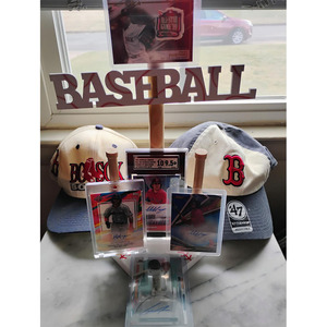 Support de Collier Baseball Drip, Présentoir Magnétique en Bois avec Lettres BASEBALL, Support pour Bagues de Championnat et Organisateur de Bijoux - Product Image 4