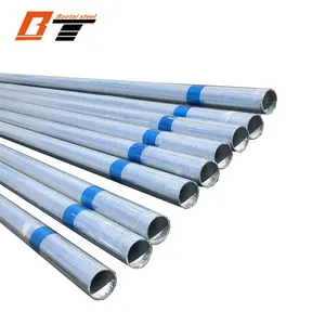 Fabricante de tubos de aço galvanizado 2 em 12 calibre 100 mm de diâmetro astm a53 lista de preços de imersão a quente de 10 polegadas