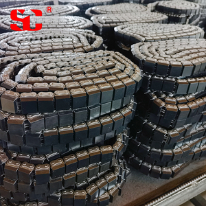 שרשרת מסוע גומי איכותית עם אביזר לחלקי מכונות 16A-G1/G2 שורה כפולה עם בלוק גומי - Product Image 4