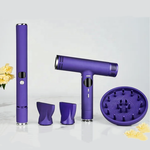 Bộ Dụng Cụ Tạo Kiểu Tóc Cao Cấp Máy Ép Tóc Và Máy Uốn Tóc Màu Tím Nhãn Pravite Với Bộ Máy Sấy Máy Thổi Tóc BLDC - Product Image 2