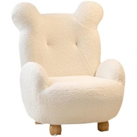 Design nordique confortable tissu canapé pour enfants chaise de loisirs ours canapé de lecture pied en bois massif canapé meubles