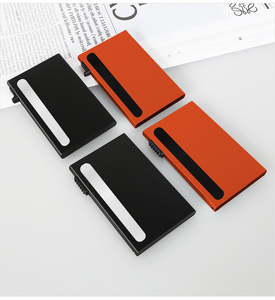 磁気アルミ合金カードケースミニマリストオーガナイザーアップクレジットカードホルダー男性と女性のための閉鎖なし - Product Image 5