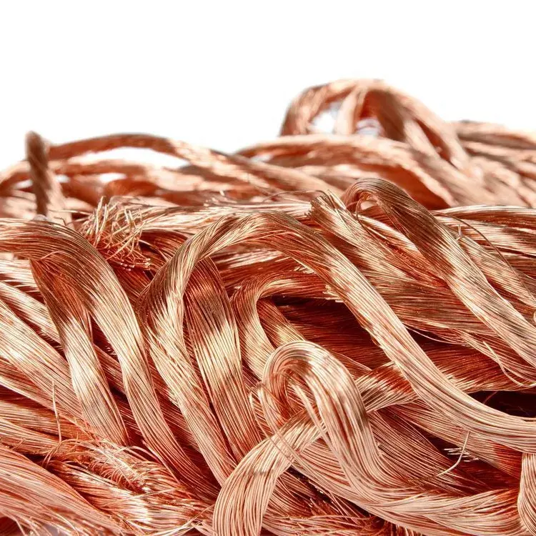 Déchets de fil de cuivre isolé de haute qualité 99.9% Pure Mill-Berry Red Copper Scrap à vendre