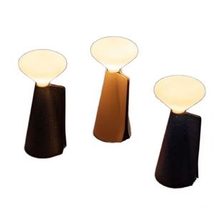 Scandinavian-Style Rechargeable <b>LED</b> <b>Table</b> Lamp Clear Marble Desktop Decoration with Touch Control Mini Size for Bedroom Use - Product Image 1