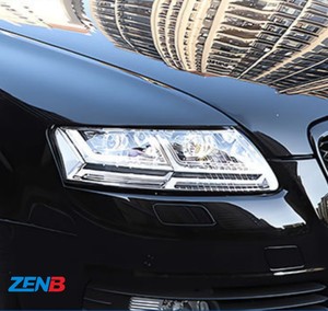 Pour <span class=keywords><strong>Audi</strong></span> A6 C6 2008-2011, ensemble de phares convertis <span class=keywords><strong>Q7</strong></span> avec feux de jour à LED, clignotants dynamiques et feux laser - Product Image 2