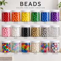 Contenants de rangement pour perles Craft Studio, bocaux transparents en PET avec couvercles pour perles à fusionner en vrac, fournitures de bricolage, organisation, vente en gros