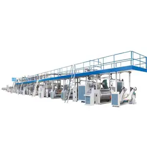 Automatic 2 3 5 7 Layers Corrugated Cardboard Production Line / carton Box Making Machine