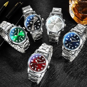 Reloj de Pulsera de Cuarzo para Hombre al por Mayor, de Acero Inoxidable, Estilo Casual, de Negocios y de Moda, Diseño Creativo, Relogio Masculino - Product Image 1