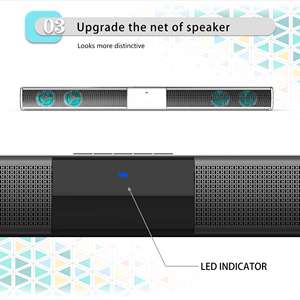 Barra de sonido de TV de 20W, altavoz inalámbrico de <span class=keywords><strong>21</strong></span> pulgadas con Control remoto inteligente, Radio FM <span class=keywords><strong>TF</strong></span> - Product Image 4