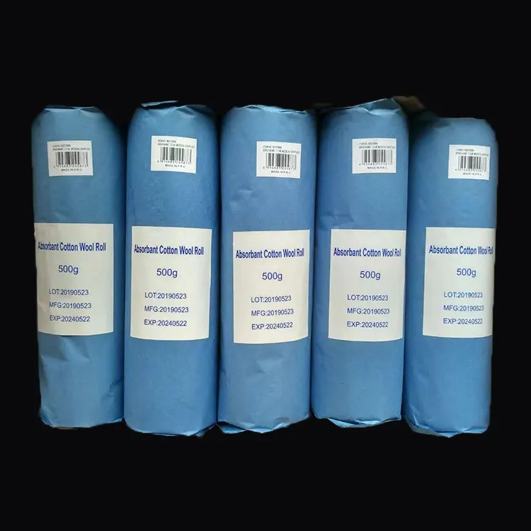 CE and ISO approved best selling OEM 100% absorbent Cotton wool roll