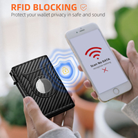 Dompet Saku Depan Minimalis Tipis dari Aluminium dengan Penjualan Terlaris, Dilengkapi dengan Pelindung RFID dan Tempat Kartu Kredit