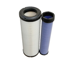 Filtro de aire para colector de polvo, tamaño estándar, con tapa negra y diseño de malla azul y blanca, número de pieza de repuesto 1439 - Product Image 1