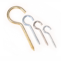 Sheep Eye Screw Copper Plated Open Nail Jewelry Self-tapping Nail Plastic Cup Hook Screw Lamp Hook Question Mark Hook