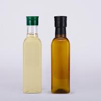 Bouteille carrée en plastique PET de 250 ml, impression d'étiquettes, contenants pour huile de palme/huile d'olive/huile de noix de coco