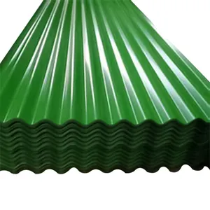 Green sheet metal roofing 12 feet zinc steel 0.7 mm thick aluminum roofing sheet