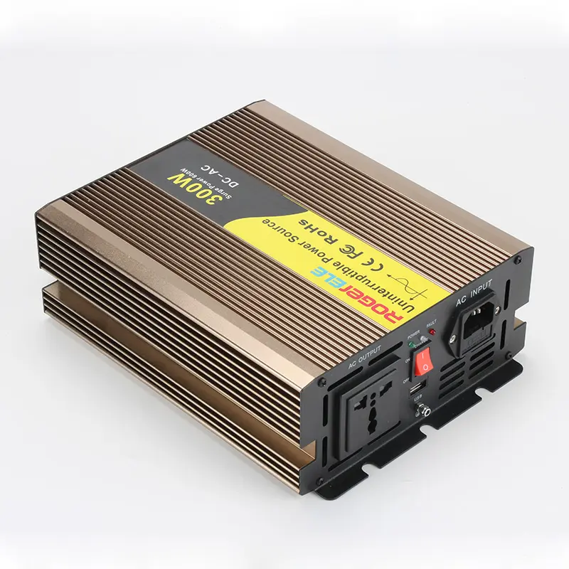 300W 자동차 AC 전원 인버터 DC 12V ~ 110V 차량 변환기 USB 고속 충전 포트 자동차 충전기 어댑터