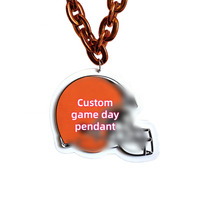 Collier en mousse EVA 3D avec logo de l'équipe des Saints de New Orleans, style Hip Hop, pour fans, vente en gros aux États-Unis