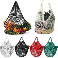 Sacs de rangement pour pain en maille 100% coton, écologiques, réutilisables, sacs de boulangerie en filet avec longue poignée