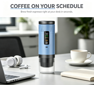 Portable Espresso Maker 20 Bar Self‑Heating 3‑in‑1 Digital Display <b>Battery</b> Powered Coffee Machine for Office Business Trip - Product Image 3
