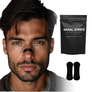 <span class=keywords><strong>Cerotti</strong></span> Nasali YR Breath Easy Sport Neri per la Respirazione, Strisce Nasali Anti-Russamento per Migliorare la Ventilazione - Product Image 3