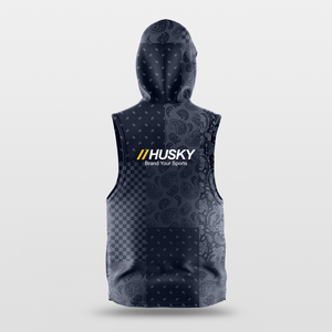 Hoodie sans manches pour homme entièrement personnalisé par sublimation, de haute qualité, tendance, nouveau modèle. - Product Image 3