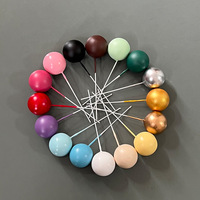 Großhandel Farbe 5pcs 2cm ~ 4cm Schaum kugeln für Kuchen Dekorieren Faux Balls für Cake Ball Dekoration