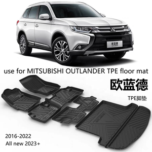 Alfombrillas de coche al por mayor, alfombrillas de suelo TPE 3D 5d, revestimiento de suelo de coche, alfombrilla de coche personalizada para <span class=keywords><strong>Mitsubishi</strong></span> Outlander 2016- <span class=keywords><strong>2022</strong></span> - Product Image 1