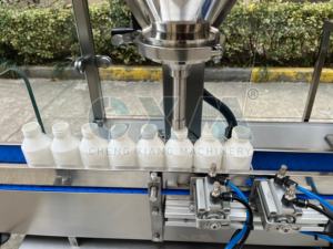 เครื่องบรรจุผงแห้งอัตโนมัติควบคุมด้วย PLC ความแม่นยำสูง สำหรับขวด/กระปุก 2-500 กรัม มาตรฐาน GMP สแตนเลสสำหรับสารเคมี - Product Image 2