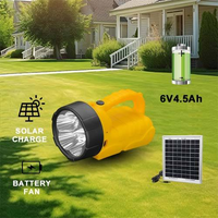 Nouvelle Lampe Torche LED Rechargeable 2026 avec Port de Charge Solaire, Lanterne Portable pour la Maison et le Camping