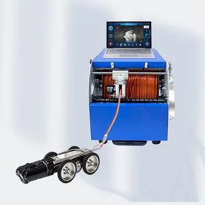 360 độ xoay CCTV ống cống đánh giá tình trạng bánh xích Robot thoát nước Cống Thoát Nước ống chính kiểm tra máy ảnh Robot