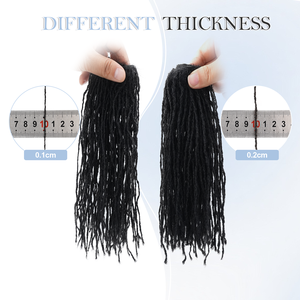 Originea 100 Mechones Microlocs de <span class=keywords><strong>Cabello</strong></span> Humano Vietnamita, Extensiones Sister Locs de <span class=keywords><strong>Cabello</strong></span> Humano Negro Natural # 1B para Mujeres - Product Image 2