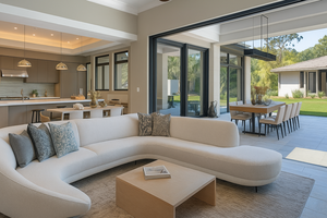 Ensemble de meubles de salon de luxe modernes en bois massif sur mesure haut de gamme, design modulaire pour villa, salle à manger, hôtel - Product Image 4