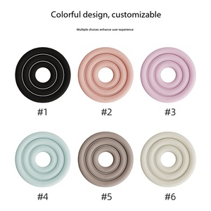 Mancuerna <span class=keywords><strong>de</strong></span> Hierro Fundido y Silicona Personalizada para Gimnasio en Casa, Anillo Semicircular para Yoga, Pilates y Fitness, Duradera y Portátil - Product Image 4