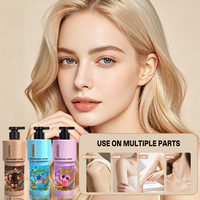 Délices parfumés gourmands, parfum 458ml, lait de chèvre, niacinamide, multi-usages, lissant, hydratant, réparateur, lotion pour le corps parfumée