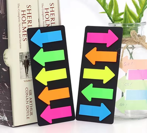 กระดาษโน้ตรูปทรงลูกศร PET กันน้ำ ใช้ซ้ำได้ แถบดัชนีแบบมีกาวในตัว ป้ายกำกับสำหรับทำเครื่องหมายหนังสือ สรุปย่อหน้า - Product Image 5