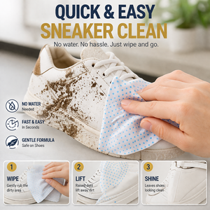 Lingettes Nettoyantes pour <span class=keywords><strong>Chaussures</strong></span>, Nettoyant pour Baskets, Lingettes Nettoyantes Puissantes Jetables Portables pour l'Extérieur, Lingettes pour <span class=keywords><strong>Chaussures</strong></span> Blanches - Product Image 6