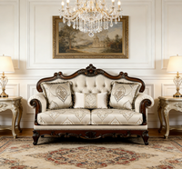 Canapé Chesterfield de style français moderne et luxueux, confortable et durable, pour la maison, le salon ou l'hôtel.