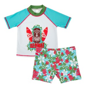 Venta al por mayor de dibujos animados protección solar mediano grande bebé niño lindo caliente traje de baño de una pieza traje de baño para niños - Product Image 4