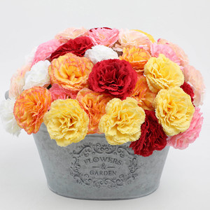 Fleurs artificielles en soie, œillets à tige unique, style européen et américain, pour cadeaux de fêtes, décoration, fleurs artificielles en gros, vente chaude - Product Image 4