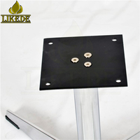 Meilleur prix, hauteur de siège fixe, non rotatif, base ottoman en alliage d'aluminium poli à quatre étoiles pour chaise de salle à manger et de détente