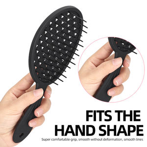 <span class=keywords><strong>Brosse</strong></span> démêlante à motif étoile, design ajouré, dents flexibles, peigne doux pour le massage du cuir chevelu, <span class=keywords><strong>brosse</strong></span> démêlante - Product Image 3