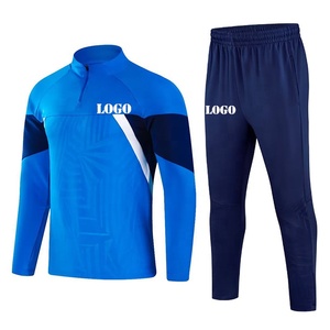 Thailand-Qualität Fußball-Trainingsanzüge Warme Kinder-Team-Fußball-Trainingsanzüge Herren Fußballverein Fußballjacke - Product Image 3